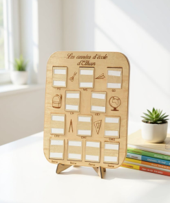 Cadre souvenir en bois personnalisé